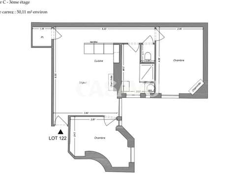 Vente appartement 3 pièces
