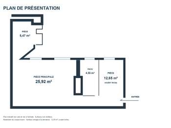Vente Appartement 2 piècesParis
