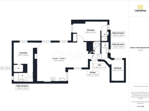 Vente appartement 3 pièces