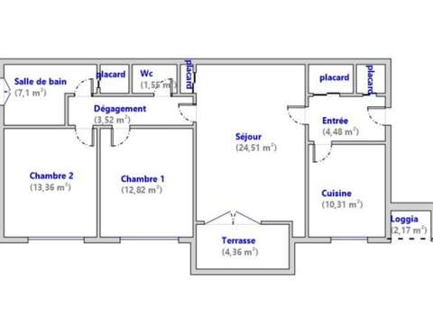 Vente appartement 3 pièces