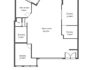 Vente appartement 3 pièces