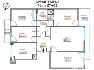 Vente appartement 5 pièces
