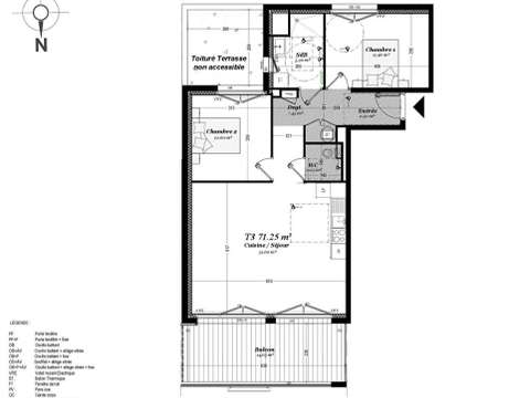 Vente appartement 3 pièces