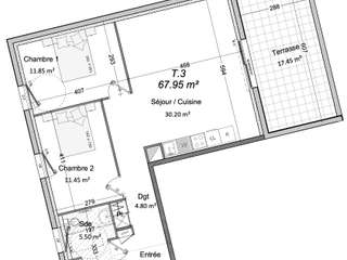 Vente appartement 3 pièces Vente appartement 3 pièces