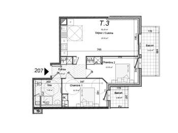 Vente appartement 3 pièces Vente appartement 3 pièces