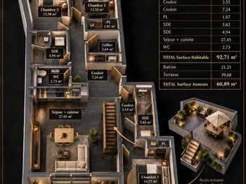 Vente appartement 4 pièces Vente appartement 4 pièces