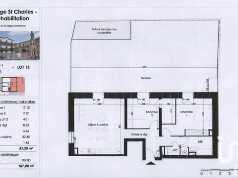 Vente appartement 3 pièces