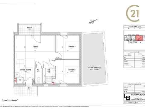 Vente appartement 3 pièces