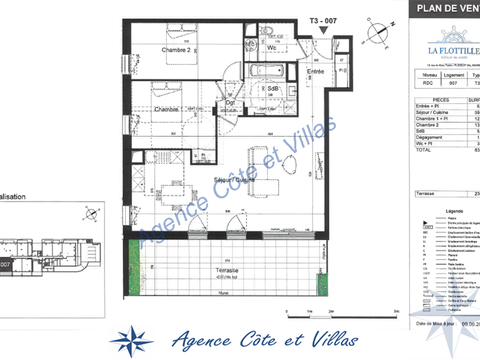 Vente appartement 3 pièces