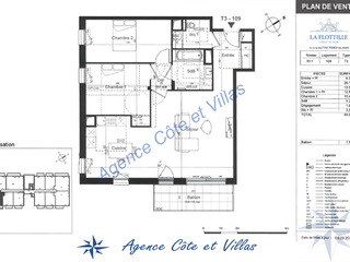 Vente appartement 3 pièces