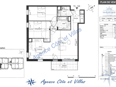 Vente appartement 3 pièces