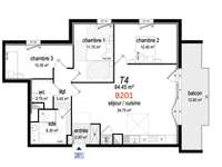 Vente appartement 4 pièces