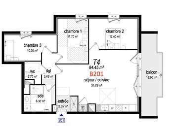 Vente appartement 4 pièces