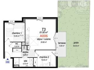 Vente appartement 3 pièces