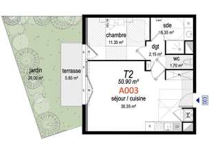 Vente appartement 2 pièces