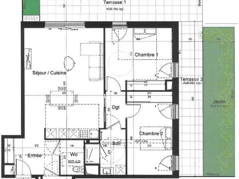 Vente appartement 3 pièces