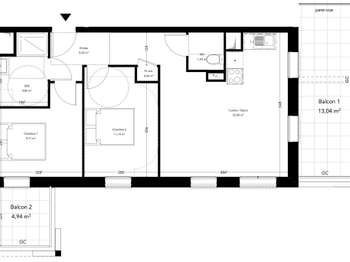 Vente appartement 3 pièces