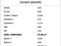 Vente appartement 3 pièces