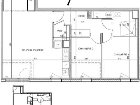 Vente appartement 3 pièces