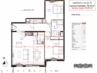 Vente appartement 3 pièces