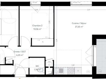 Vente appartement 3 pièces