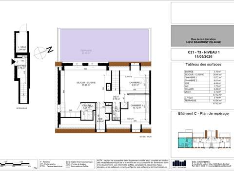 Vente appartement 3 pièces