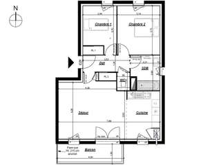 Vente appartement 3 pièces