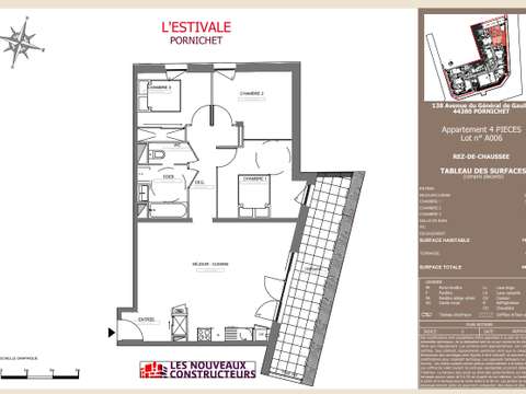 Vente appartement 4 pièces Pornichet 44
