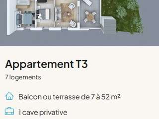 Vente appartement 3 pièces Vente appartement 3 pièces