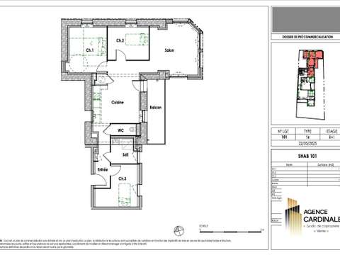 Vente appartement 4 pièces Quiberon 56