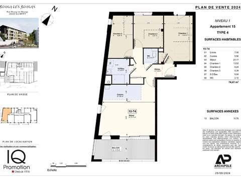 Vente appartement 4 pièces