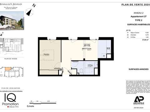 Vente appartement 2 pièces