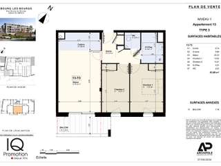 Vente appartement 3 pièces