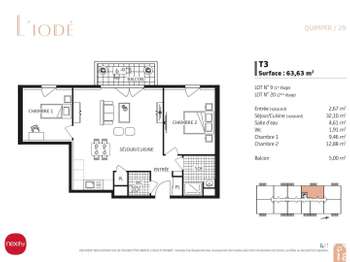 Vente appartement 3 pièces Vente appartement 3 pièces