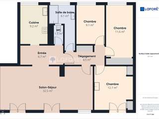 Vente appartement 5 pièces