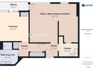 Vente appartement 3 pièces