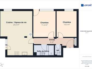 Vente appartement 3 pièces