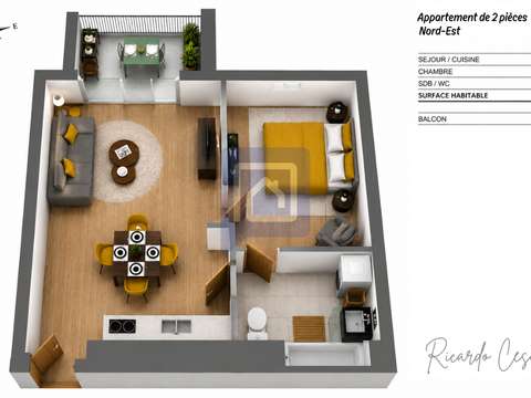 Vente appartement 2 pièces Vente appartement 2 pièces