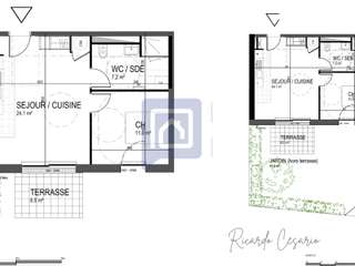 Vente appartement 2 pièces Vente appartement 2 pièces