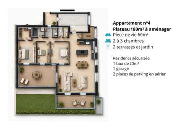 Vente appartement 4 pièces Quimper Penanguer - Kervilien - Penhars 29