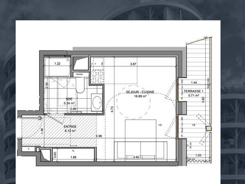 Vente appartement 1 pièce