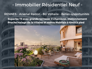 Vente Appartement 3 piècesRennes