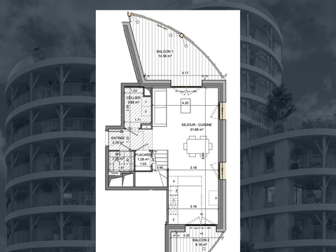 Vente appartement 4 pièces