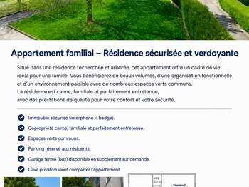 Vente appartement 4 pièces Vente appartement 4 pièces