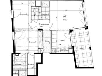 Vente appartement 3 pièces