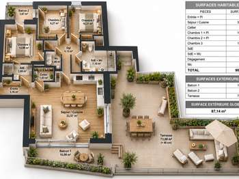 Vente appartement 4 pièces Rennes 35
