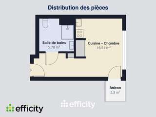 Vente appartement 1 pièce