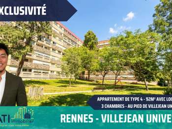 Vente Appartement 4 piècesRennes Bourg L'evêque