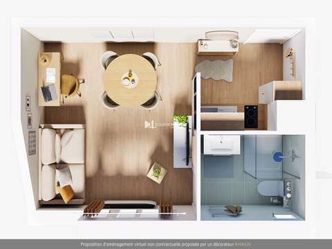 Vente Studio 1 pièce Rennes Cleunay 35