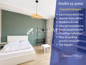 Vente Appartement T1Rennes Gare